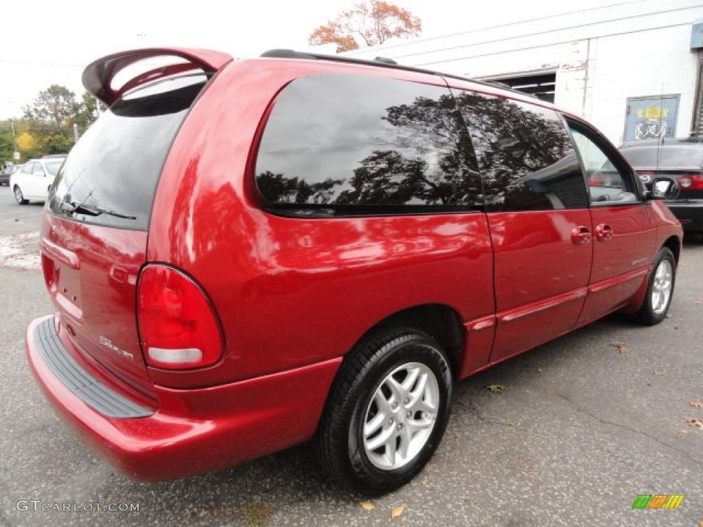 2000 Grand Caravan Sport - Inferno Red Pearlcoat / Mist Gray photo #6