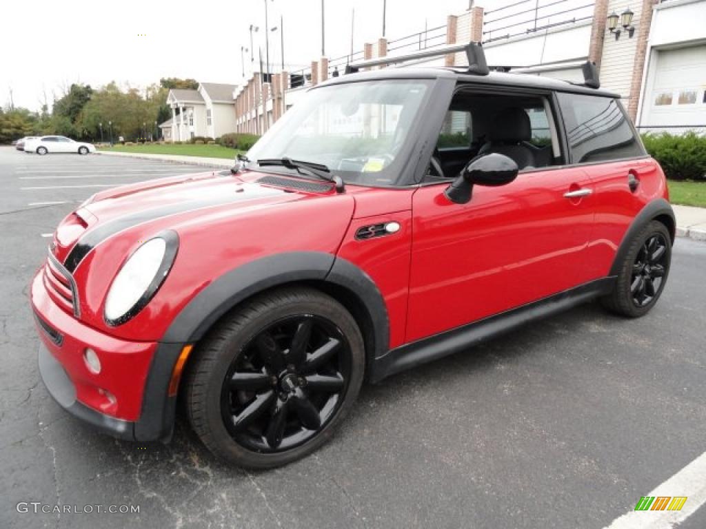 2003 Cooper S Hardtop - Chili Red / Space Grey/Panther Black photo #1