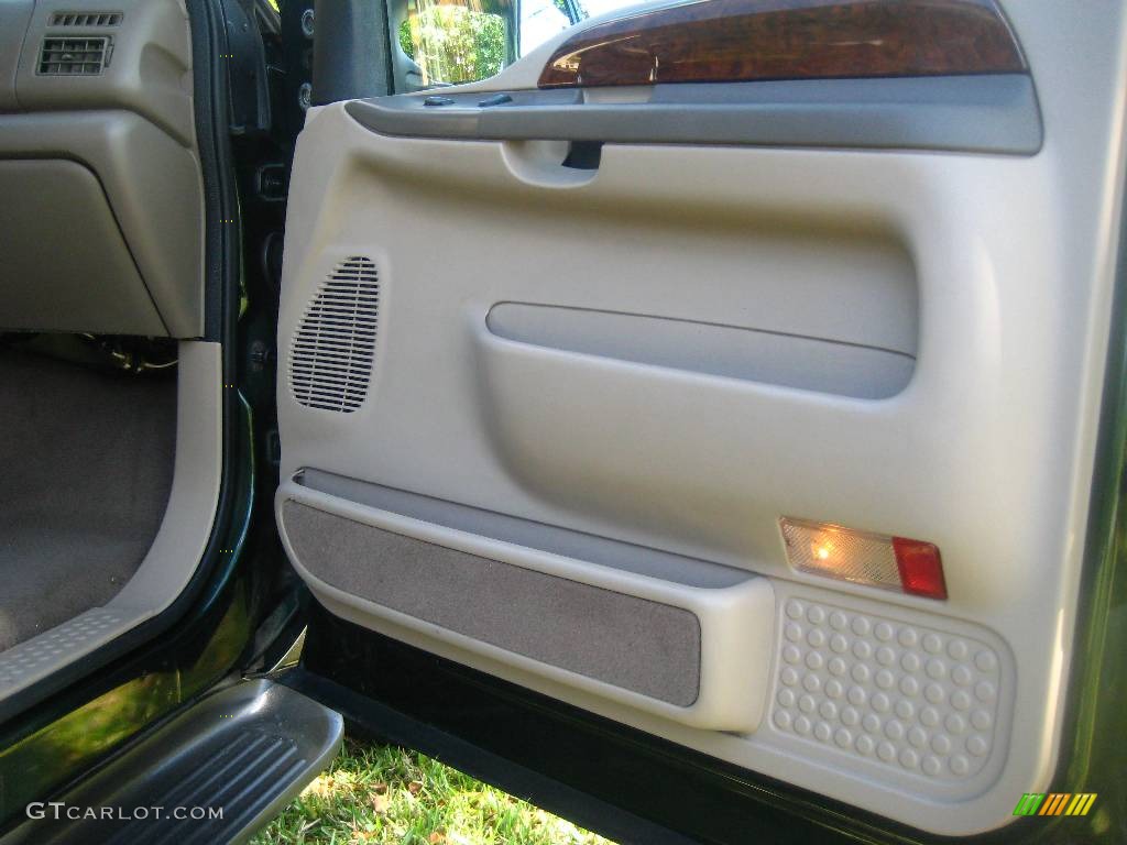 2000 F350 Super Duty Lariat Crew Cab Dually - Woodland Green Metallic / Medium Parchment photo #36