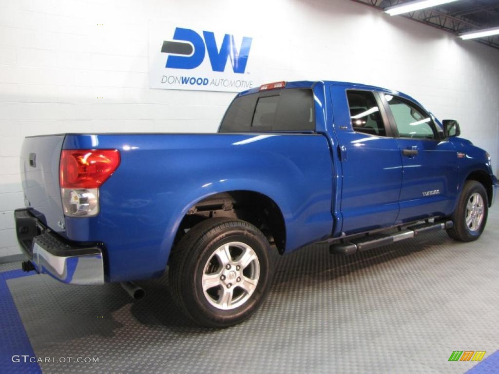 2008 Tundra SR5 Double Cab 4x4 - Blue Streak Metallic / Black photo #4