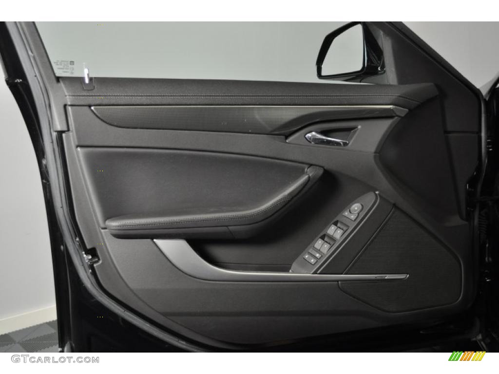 2009 Cadillac CTS Sedan Ebony Door Panel Photo #38993345
