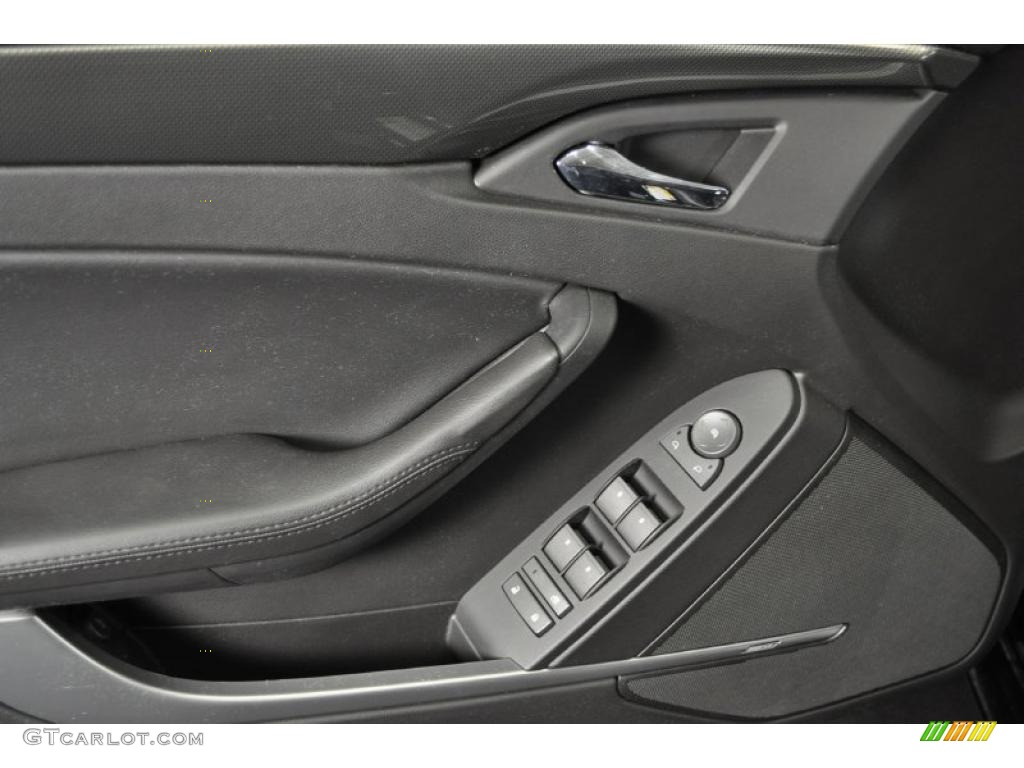2009 Cadillac CTS Sedan Ebony Door Panel Photo #38993353