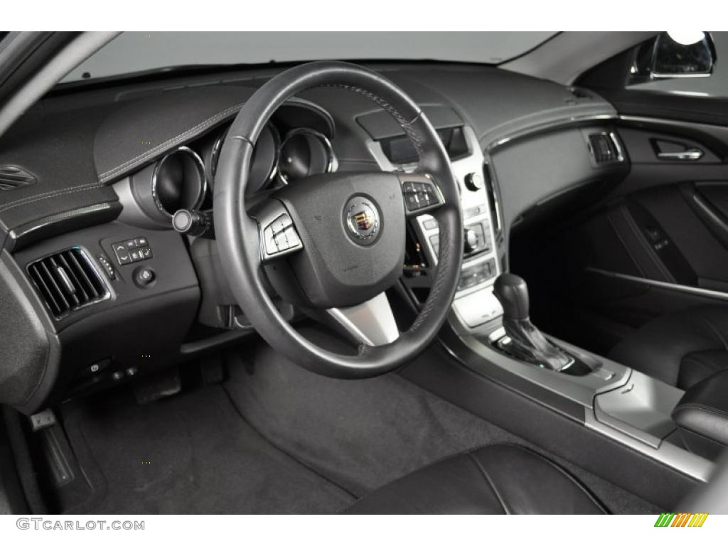 Ebony Interior 2009 Cadillac CTS Sedan Photo #38993361