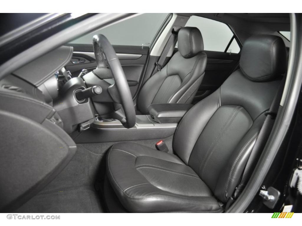 Ebony Interior 2009 Cadillac CTS Sedan Photo #38993381