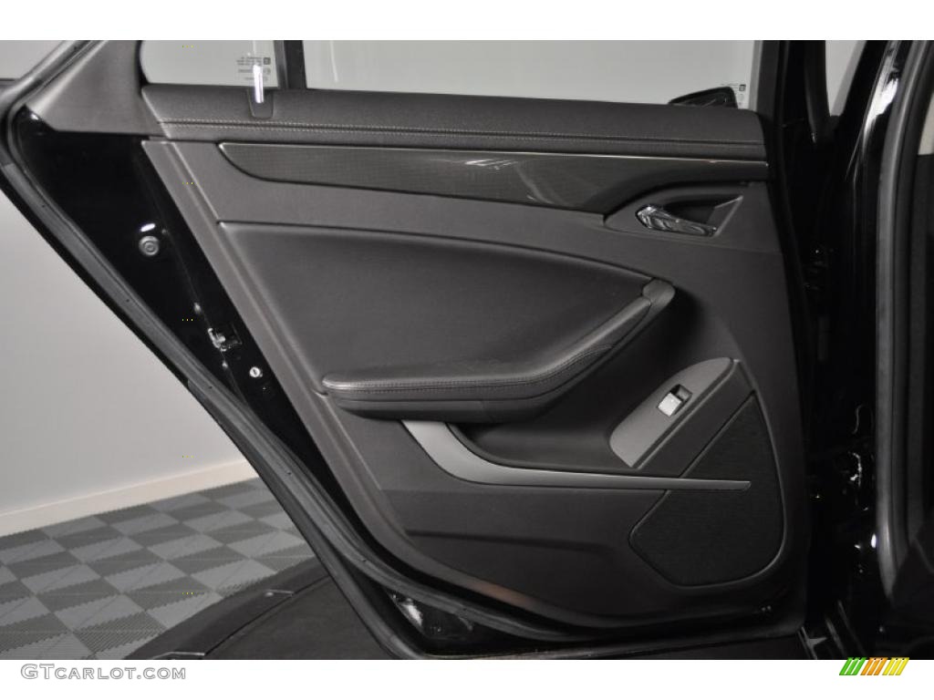 2009 Cadillac CTS Sedan Ebony Door Panel Photo #38993421