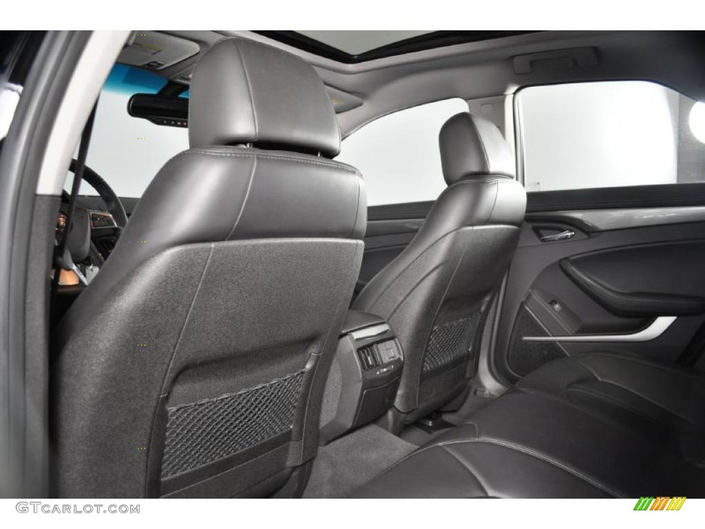 Ebony Interior 2009 Cadillac CTS Sedan Photo #38993432