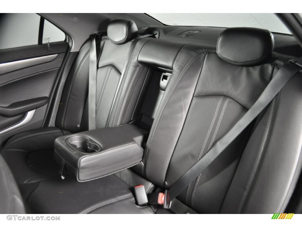 Ebony Interior 2009 Cadillac CTS Sedan Photo #38993461
