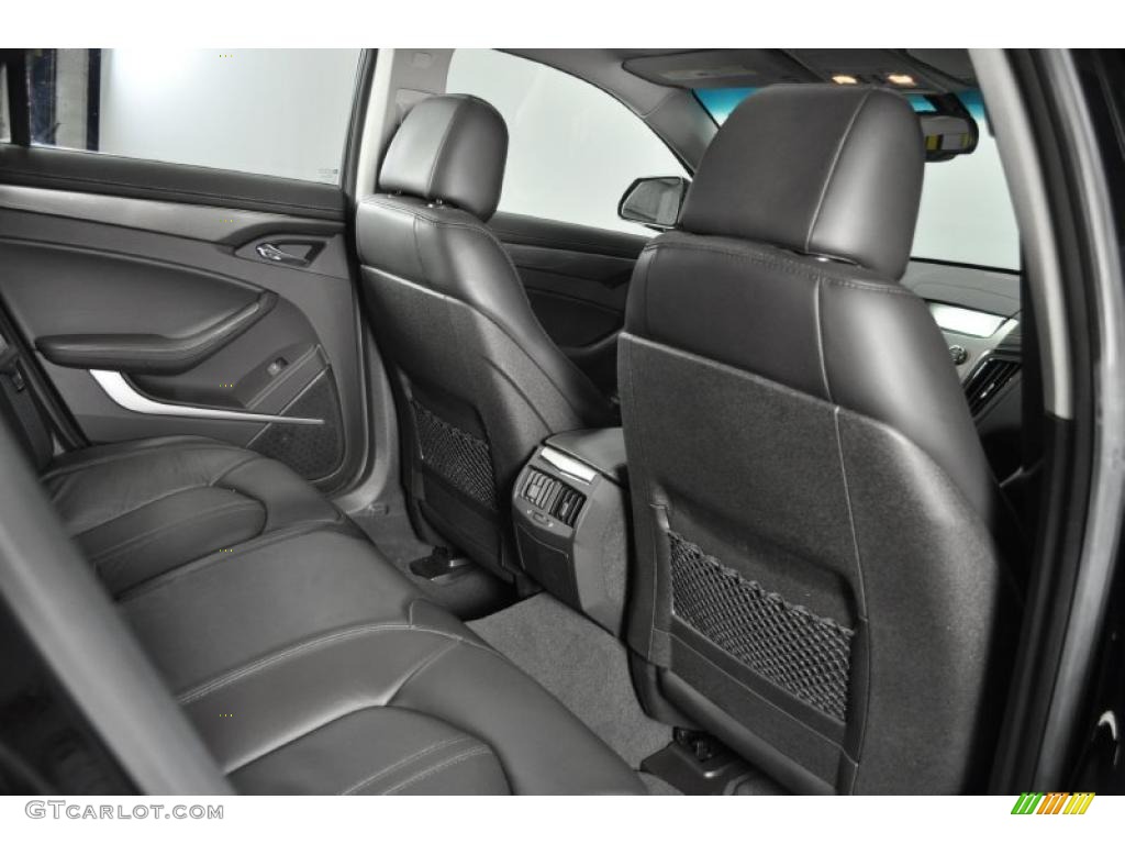 Ebony Interior 2009 Cadillac CTS Sedan Photo #38993501