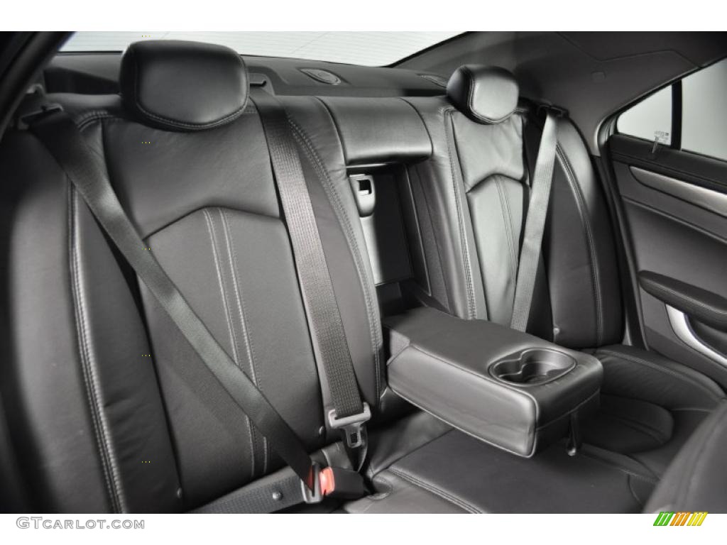 Ebony Interior 2009 Cadillac CTS Sedan Photo #38993521