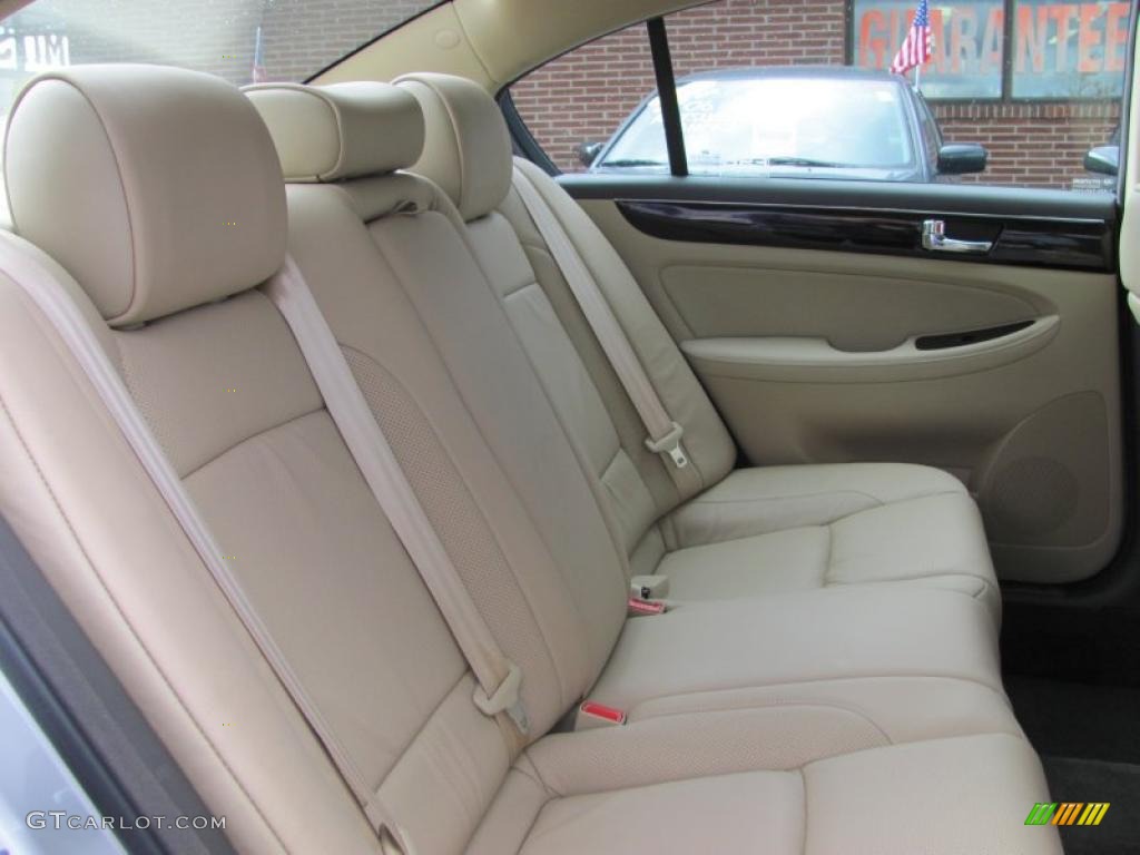 2009 Genesis 3.8 Sedan - Platinum Metallic / Beige photo #18