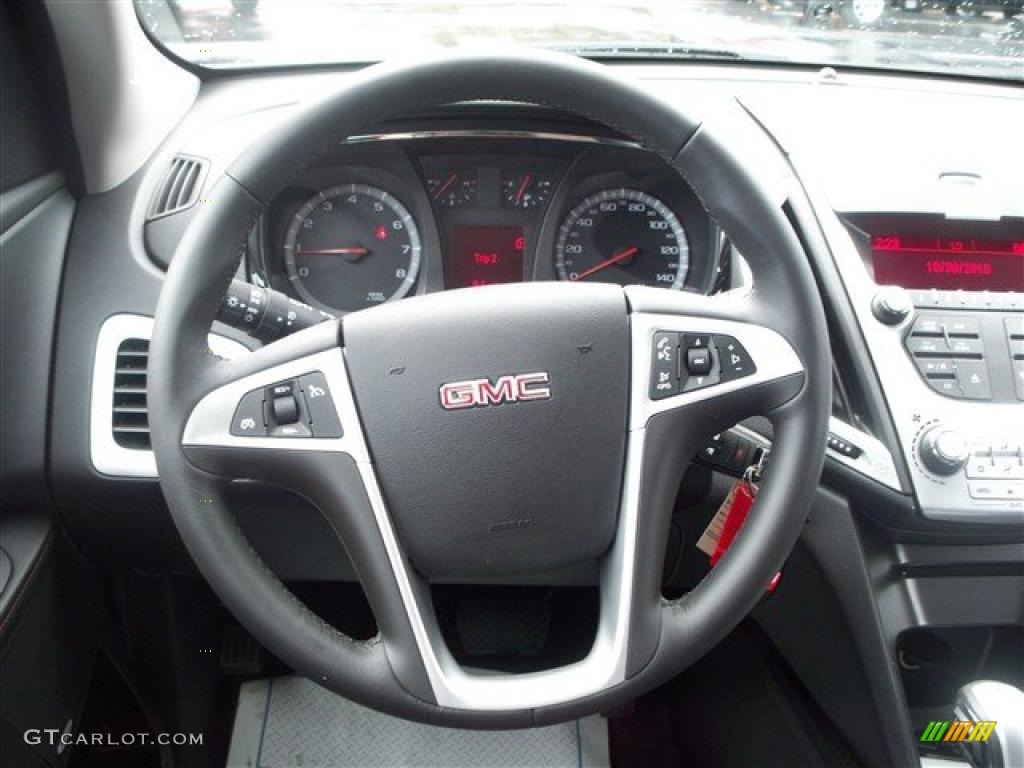 2011 GMC Terrain SLE Jet Black Steering Wheel Photo #38994702