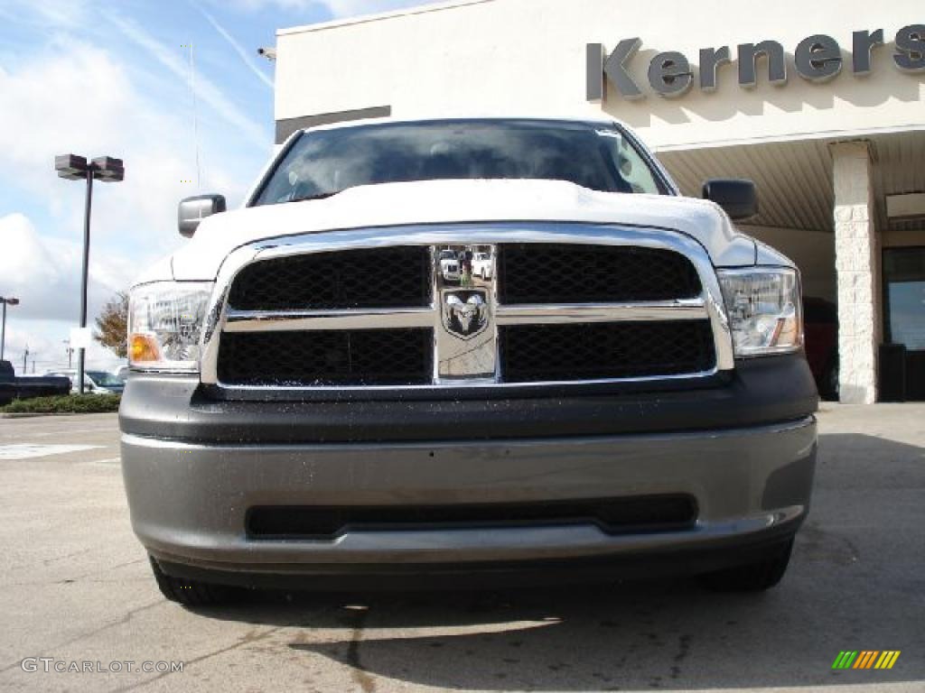 2011 Ram 1500 ST Quad Cab - Bright White / Dark Slate Gray/Medium Graystone photo #8