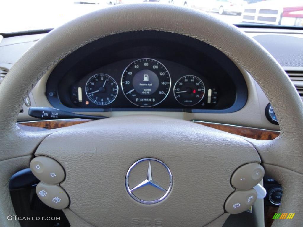 2008 Mercedes-Benz E 350 Sedan Cashmere Steering Wheel Photo #38997042