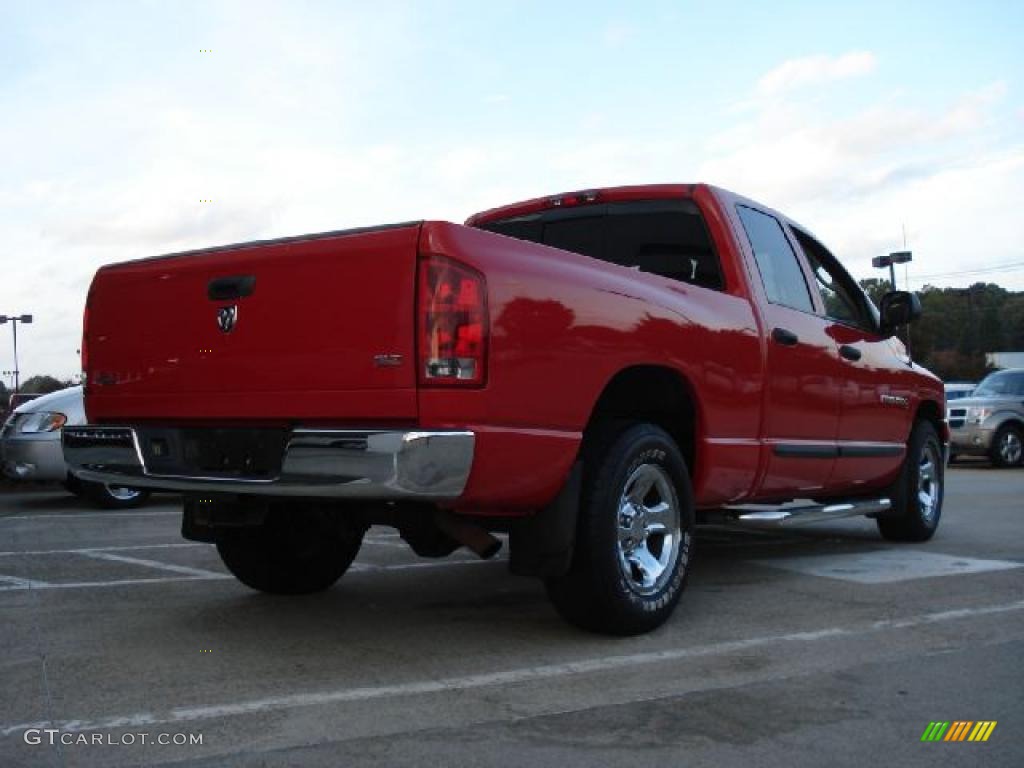 2005 Ram 1500 SLT Quad Cab - Flame Red / Dark Slate Gray photo #3