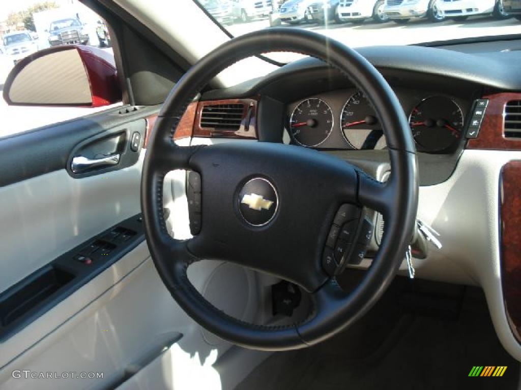 2009 Chevrolet Impala LTZ Gray Steering Wheel Photo #38998560
