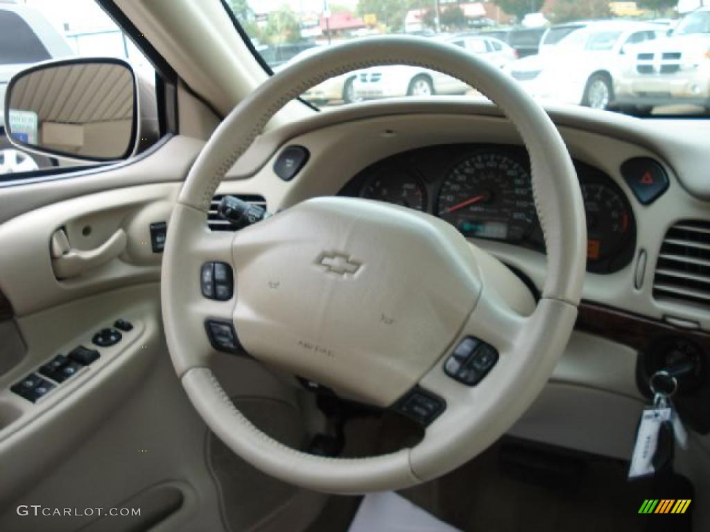 2003 Chevrolet Impala LS Neutral Beige Steering Wheel Photo #38999362