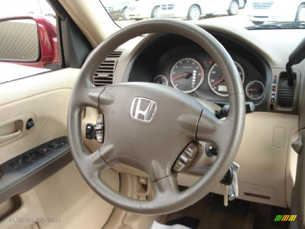 2006 Honda CR-V EX Ivory Steering Wheel Photo #38999806