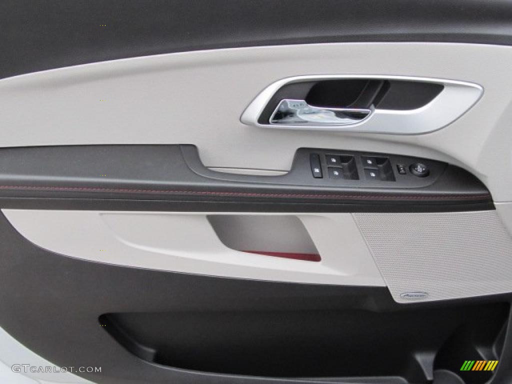 2010 Chevrolet Equinox LTZ AWD Jet Black/Light Titanium Door Panel Photo #39001610