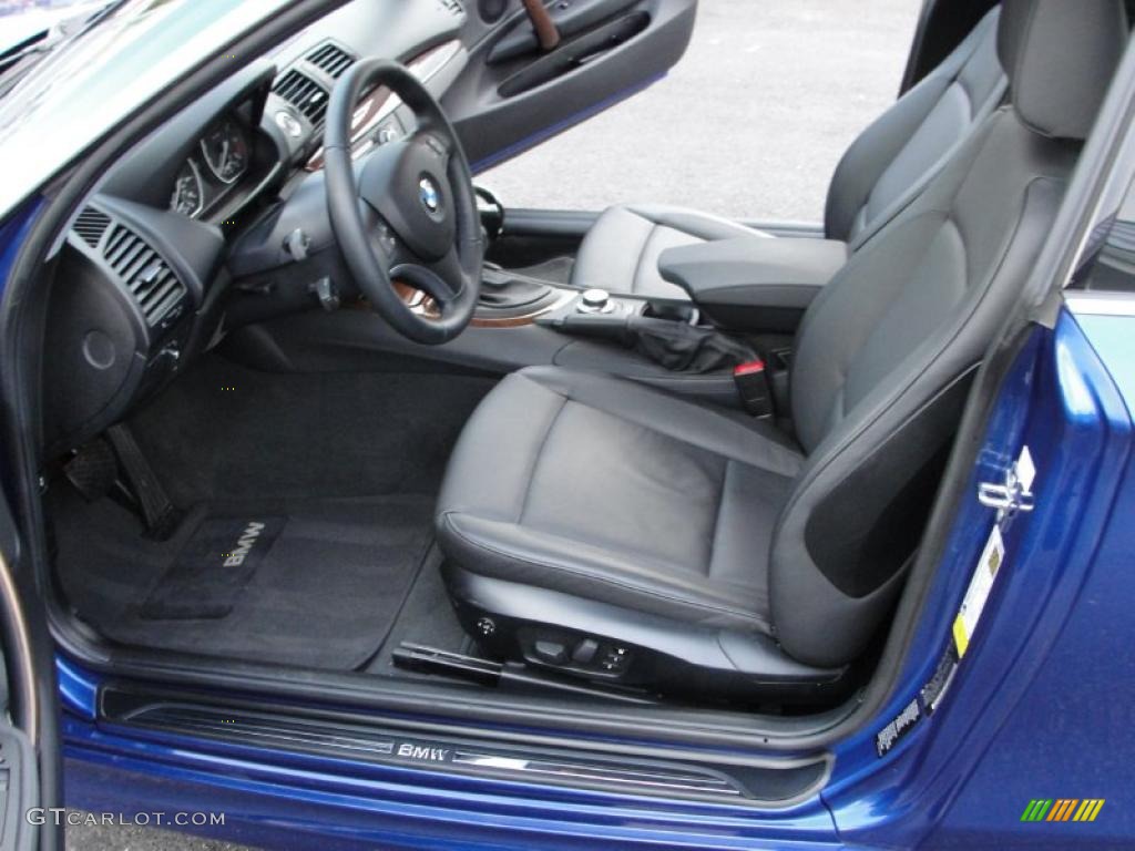 Black Interior 2008 BMW 1 Series 135i Coupe Photo #39002578