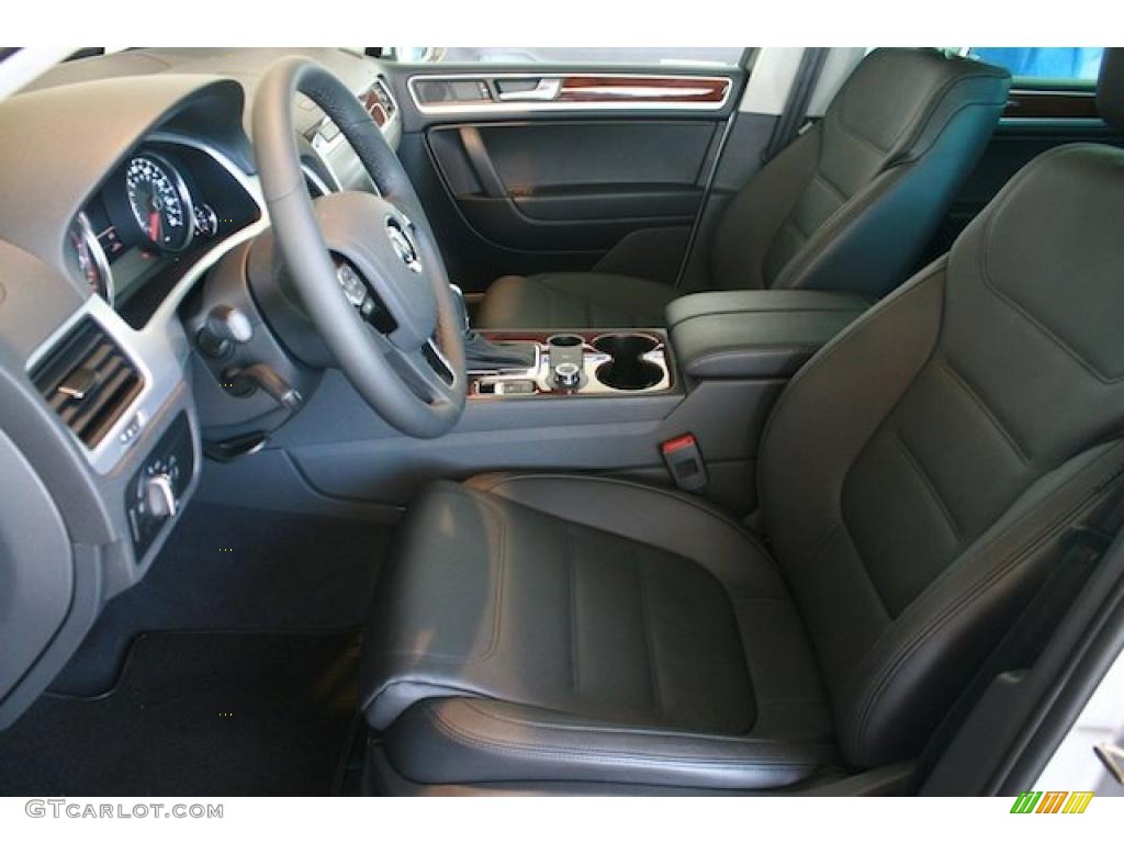 Black Anthracite Interior 2011 Volkswagen Touareg VR6 FSI Lux 4XMotion Photo #39003858