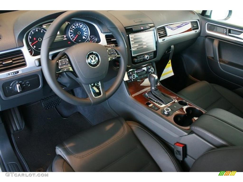Black Anthracite Interior 2011 Volkswagen Touareg VR6 FSI Lux 4XMotion Photo #39003890