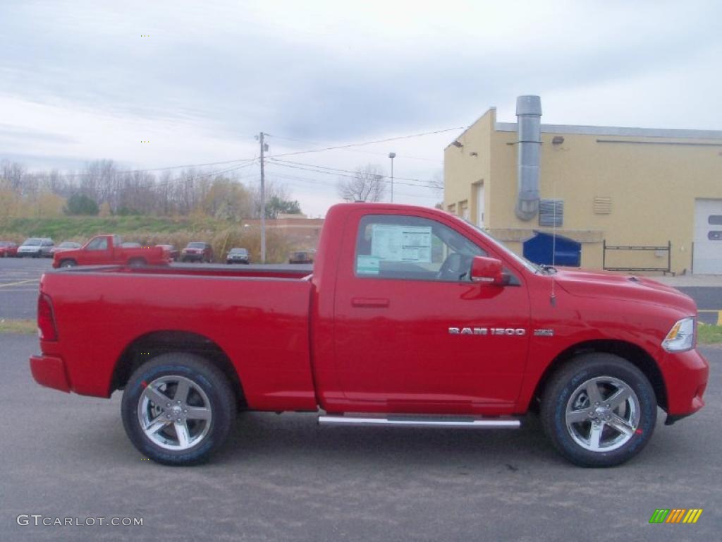 2011 Ram 1500 Sport Regular Cab 4x4 - Flame Red / Dark Slate Gray photo #14