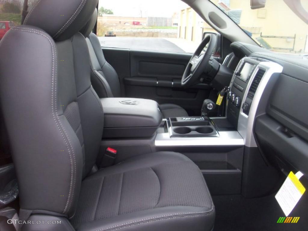 Dark Slate Gray Interior 2011 Dodge Ram 1500 Sport Regular Cab 4x4 Photo #39007043