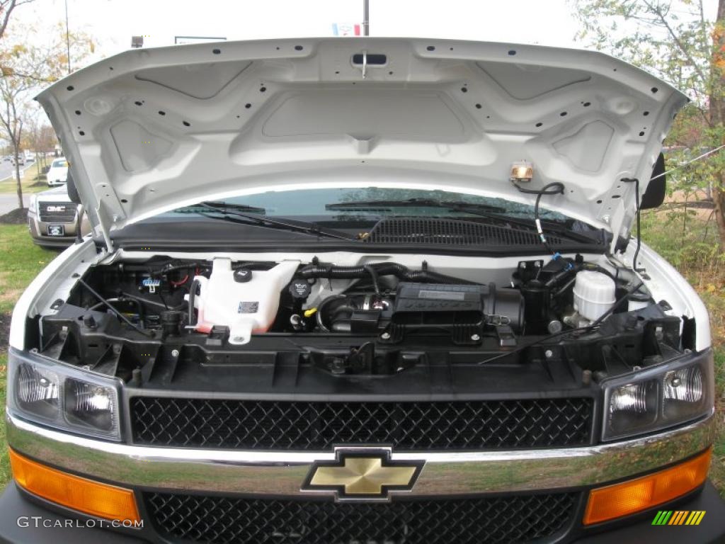 2010 Chevrolet Express LT 3500 Extended Passenger Van 6.0 Liter Flex-Fuel OHV 16-Valve V8 Engine Photo #39008015