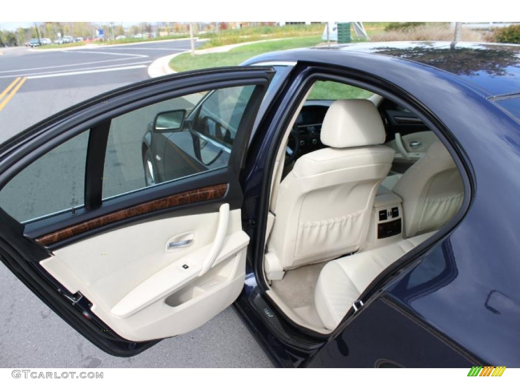Cream Beige Dakota Leather Interior 2008 BMW 5 Series 528xi Sedan Photo #39009131