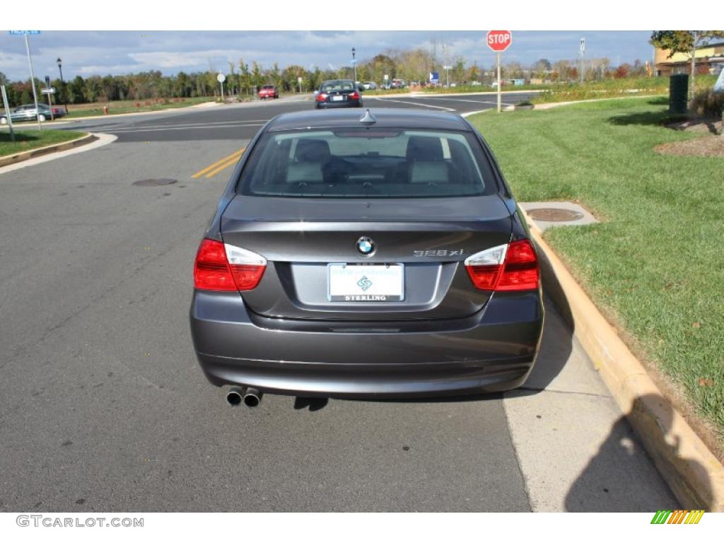 2008 3 Series 328xi Sedan - Sparkling Graphite Metallic / Black photo #5