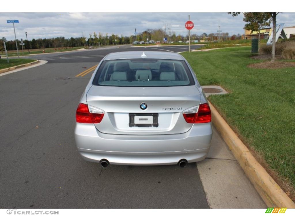 2007 3 Series 335xi Sedan - Titanium Silver Metallic / Grey photo #5
