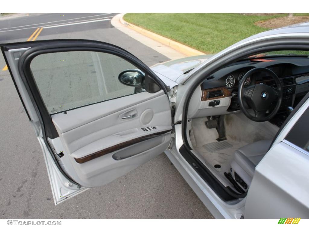 2007 3 Series 335xi Sedan - Titanium Silver Metallic / Grey photo #13