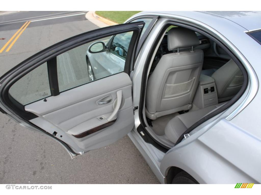 2007 3 Series 335xi Sedan - Titanium Silver Metallic / Grey photo #14