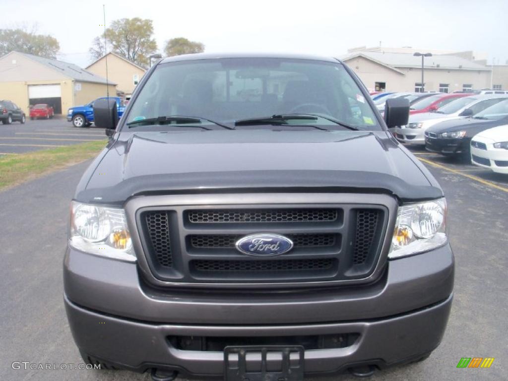 2006 F150 XL SuperCab 4x4 - Dark Shadow Grey Metallic / Medium/Dark Flint photo #14