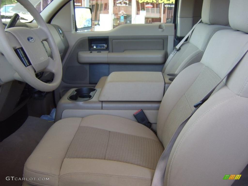 2004 F150 XLT SuperCab - Dark Toreador Red Metallic / Tan photo #8