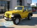 2011 Detonator Yellow Jeep Wrangler Sport 4x4  photo #1