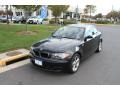 2009 Jet Black BMW 1 Series 128i Coupe  photo #2