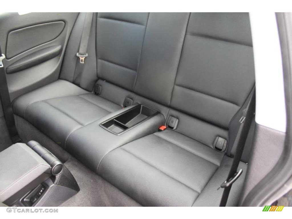 Black Interior 2009 BMW 1 Series 128i Coupe Photo #39012311
