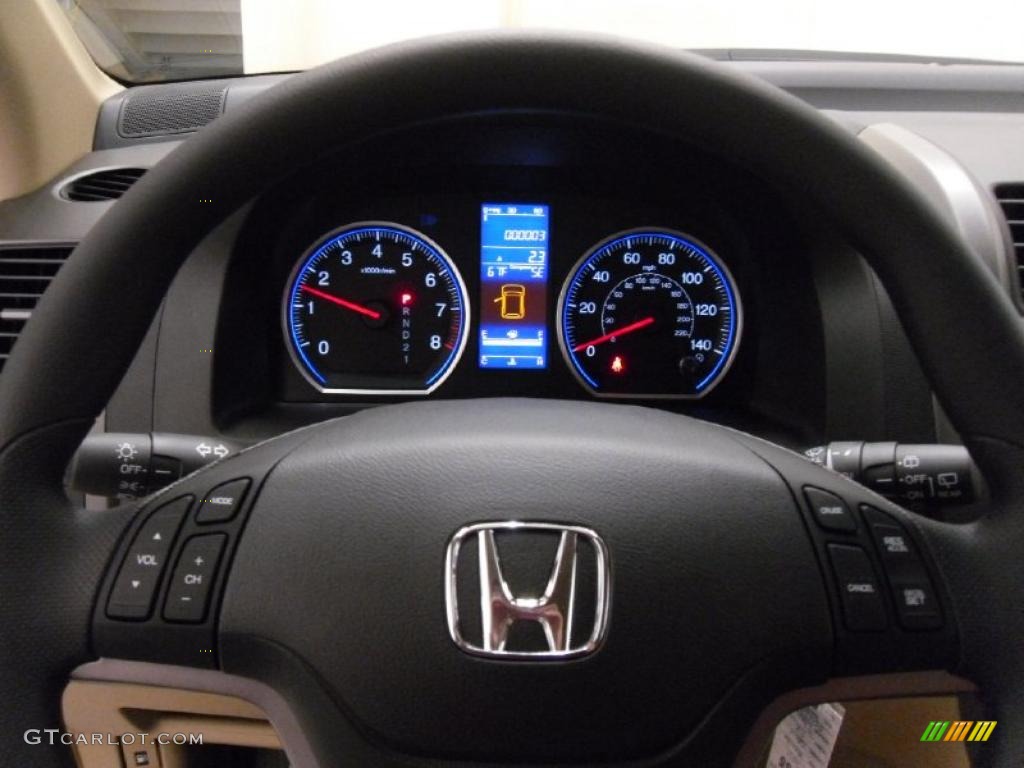 2011 Honda CR-V EX 4WD Ivory Steering Wheel Photo #39012683