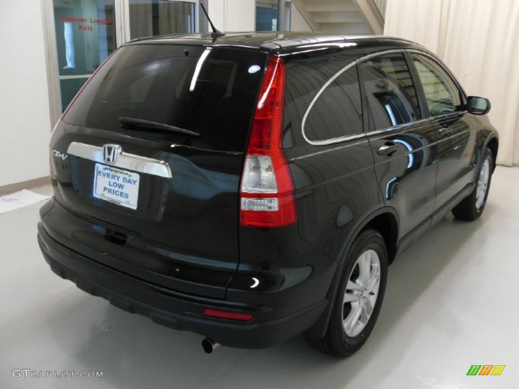 2011 CR-V EX - Crystal Black Pearl / Black photo #4