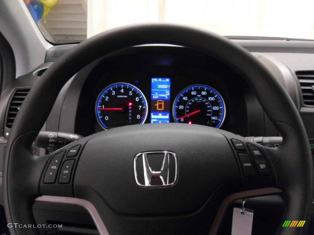 2011 Honda CR-V EX Black Steering Wheel Photo #39013615