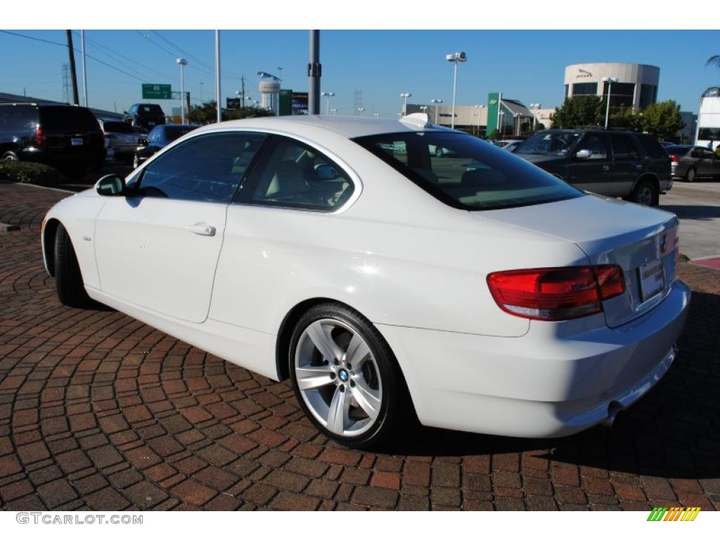 2008 3 Series 335i Coupe - Alpine White / Cream Beige photo #3