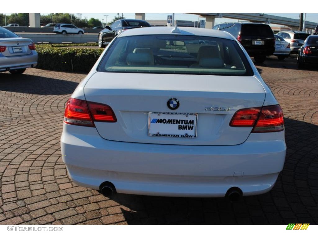 2008 3 Series 335i Coupe - Alpine White / Cream Beige photo #4