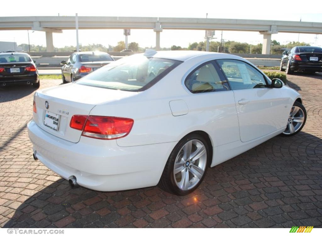 2008 3 Series 335i Coupe - Alpine White / Cream Beige photo #5