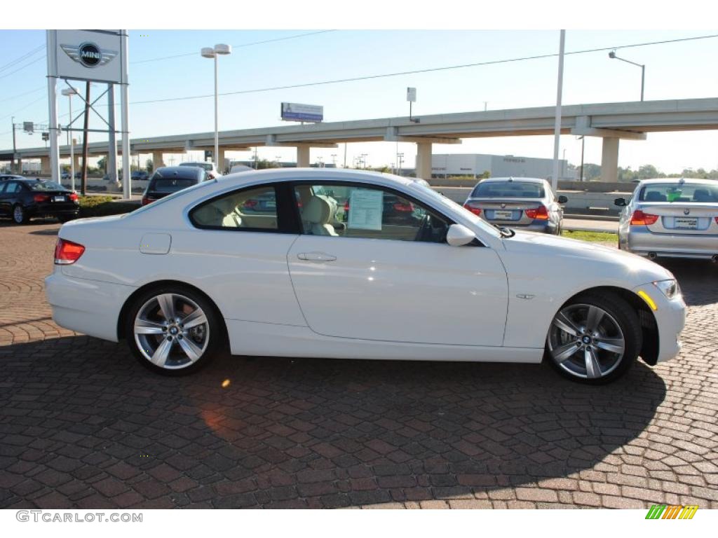 2008 3 Series 335i Coupe - Alpine White / Cream Beige photo #6