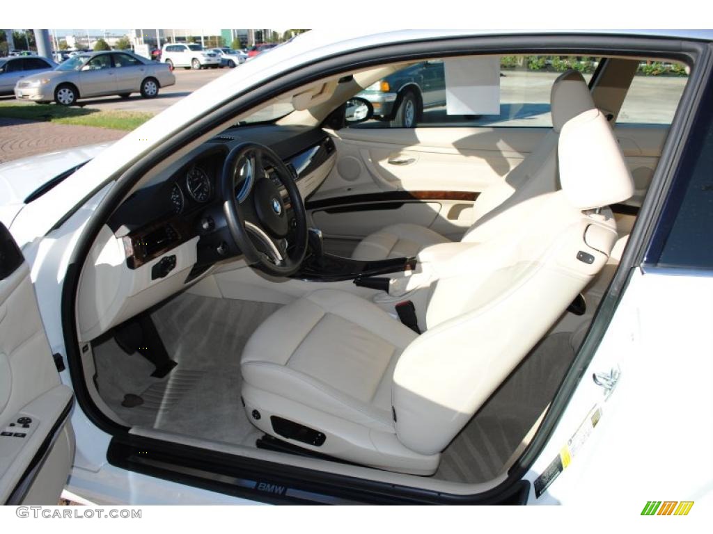 2008 3 Series 335i Coupe - Alpine White / Cream Beige photo #12