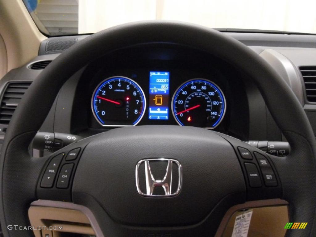 2010 Honda CR-V EX Ivory Steering Wheel Photo #39014599