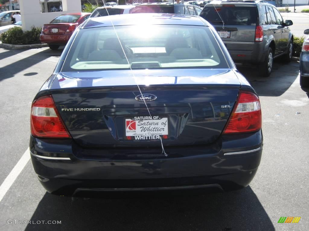 2006 Five Hundred SEL - Dark Blue Pearl Metallic / Pebble Beige photo #6