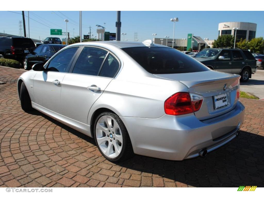 2008 3 Series 335i Sedan - Titanium Silver Metallic / Black photo #3