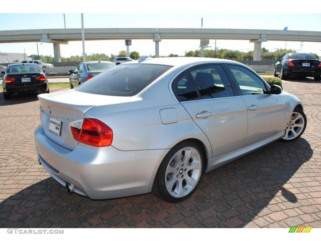 2008 3 Series 335i Sedan - Titanium Silver Metallic / Black photo #5